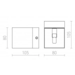 ESSEX ścienna aluminium szczotkowane 230V LED G9 5W R12680 Rendl light studio