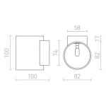 TUBA W ścienna biała matowa 230V LED G9 5W R12739 Rendl light studio