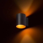 TUBA W ścienna czarna matowa /złota 230V LED G9 5W R12740 Rendl light studio