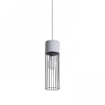 BURTON wisząca beton 230V LED E27 11W R12931 Rendl light studio
