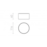 LARISA R 12 DIMM sufitowa perłowo-złota 230V LED 10W 3000K R13164 Rendl light studio