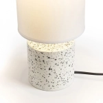 CAMINO stołowa z abażurem biała decor teraco 230V LED E27 15W R13294 Rendl light studio