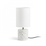 CAMINO stołowa z abażurem biała decor teraco 230V LED E27 15W R13294 Rendl light studio