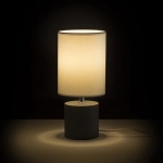 CAMINO stołowa z abażurem biała cement 230V LED E27 15W R13295 Rendl light studio