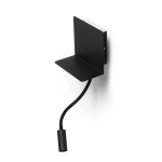 ROSTAM ścienna z USB czarna 230V LED 2x3W 3000K R13571 Rendl light studio