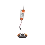 BJORK R 9 wpuszczana czarna 230V LED 6W 3000K R13583 Rendl light studio