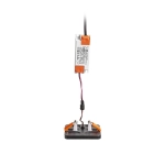 BJORK SQ 9 wpuszczana czarna 230V LED 6W 3000K R13589 Rendl light studio