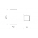 DESMOND II ścienna antracyt 230V GU10 2x35W IP44 R13611 Rendl light studio