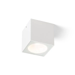 SENZA SQ sufitowa biała szkło przezroczyste 230V LED 6W IP65 3000K R13624 Rendl light studio