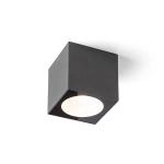 SENZA SQ sufitowa antracyt szkło przezroczyste 230V LED 6W IP65 3000K R13625 Rendl light studio