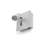 MIG ścienna nikiel mat 230V LED 3W 30° 3000K R13646 Rendl light studio