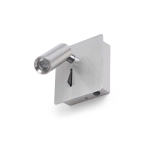 MIG ścienna nikiel mat 230V LED 3W 30° 3000K R13646 Rendl light studio