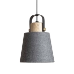 kinkiecik.pl CHOUPETTE wisząca szaroczarna textil/drewno 230V E27 15W R13650 Rendl light studio