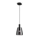 kinkiecik.pl BELLINI M LED wisząca czarna szkło przydymione 230V LED 5W 30° 3000K R13652 Rendl light studio