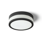 CIRA LED 23 sufitowa szkło opalowe/czarna 230V LED 12W IP44 3000K R13680 Rendl light studio