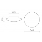 kinkiecik.pl SARA LED 36 sufitowa szkło opalowe/chrom 230V LED 18W IP44 3000K R13688 Rendl light studio