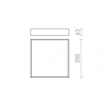MERANO LED 35 sufitowa chrom/akryl mat 230V LED 24W IP44 3000K R13698 Rendl light studio