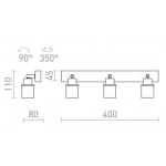 kinkiecik.pl LINN III natynkowa szkło opalowe/chrom 230V G9 LED 3x9W IP44 R13703 Rendl light studio