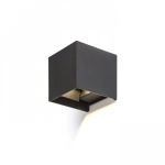 TITO SQ DIMM ścienna czarna 230V LED 2x3W IP65 3000K R13739 Rendl light studio