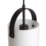 JULIETTA 16 wisząca szkło opalowe/czarna 230V LED E27 15W R13752 Rendl light studio