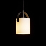 JULIETTA 16 wisząca szkło opalowe/czarna 230V LED E27 15W R13752 Rendl light studio