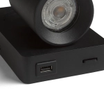 VOLTERA USB ścienna czarna 230V LED GU10 9W R13764 Rendl light studio