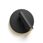 THALIA ścienna czarna akryl satynowy 230V LED 6+3W 3000K R13765 Rendl light studio