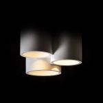 GINA III sufitowa gipsowa 230V LED GU10 3x5W R13789 Rendl light studio