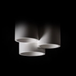 GINA III sufitowa gipsowa 230V LED GU10 3x5W R13789 Rendl light studio