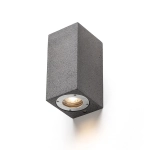 KANE II ścienna beton/decor ciemny granit 230V LED GU10 2x5W IP65 R13794 Rendl light studio