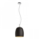 COROA NEW 28 wisząca czarna chrom 230V LED E27 15W R13825 Rendl light studio