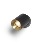 DARIO sufitowa czarna mosiądz szczotkowana 230V LED GU10 9W R13868 Rendl light studio