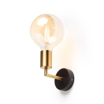 ARAQ ścienna mosiądz szczotkowana/czarna 230V LED E27 15W R13890 Rendl light studio