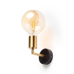 ARAQ ścienna mosiądz szczotkowana/czarna 230V LED E27 15W R13890 Rendl light studio