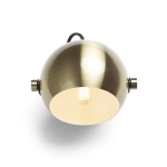AGNETA natynkowa mosiądz szczotkowana/czarna 230V LED E27 11W R13895 Rendl light studio