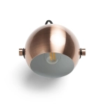 AGNETA natynkowa miedź szczotkowana/czarna 230V LED E27 11W R13896 Rendl light studio