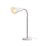 ANIKA stołowa biała matowa nikiel mat 230V LED E27 15W R13905 Rendl light studio