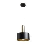 GIULIA 20 wisząca czarna/złoto-brązowa mosiądz 230V LED E27 15W R13911 Rendl light studio