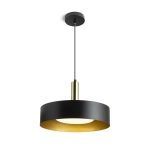 GIULIA 40 wisząca czarna/złoto-brązowa mosiądz 230V LED E27 30W R13913 Rendl light studio