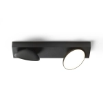 ELISEO II natynkowa czarna 230V LED 2x5W 3000K R13917 Rendl light studio