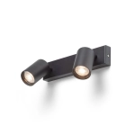 DUDE II natynkowa czarna 230V LED GU10 2x9W R13923 Rendl light studio