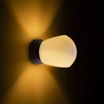 SOLARIS natynkowa szkło mleczne/czarna 230V LED E14 7W R13995 Rendl light studio