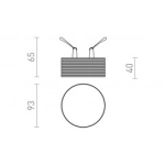 MARENGA RR1 40 wpuszczana biała Eco PLA 230V LED 6W 3000K R14002 Rendl light studio