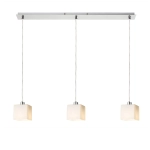 DADOS III 80 wisząca szkło opalowe/nikiel mat 230V LED E27 3x11W R14021 Rendl light studio