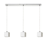 DADOS III 80 wisząca szkło opalowe/nikiel mat 230V LED E27 3x11W R14021 Rendl light studio