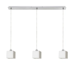 DADOS III 80 wisząca szkło opalowe/chrom 230V LED E27 3x11W R14022 Rendl light studio