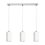 LIZ III 60 wisząca szkło opalowe/chrom 230V LED E27 3x15W R14024 Rendl light studio