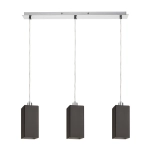 LIZ III 60 wisząca czarna szkło/chrom 230V LED E27 3x15W R14026 Rendl light studio