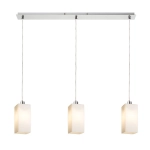 LIZ III 80 wisząca szkło opalowe/nikiel mat 230V LED E27 3x15W R14027 Rendl light studio