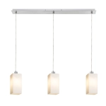 LIZ III 80 wisząca szkło opalowe/chrom 230V LED E27 3x15W R14028 Rendl light studio